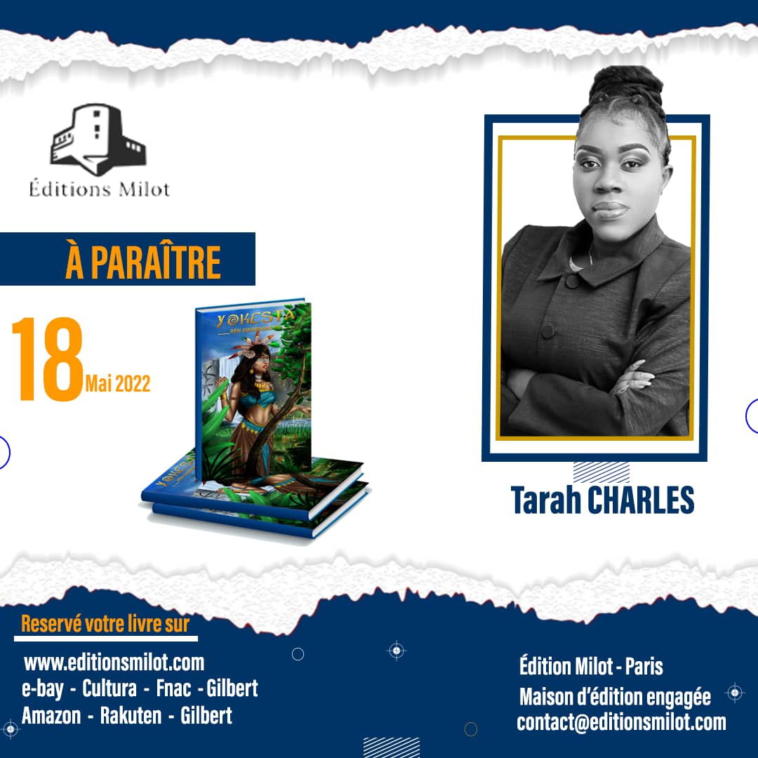 YOKESTA : le titre du premier ouvrage de Tarah Charles, à paraître le 18 mai 2022