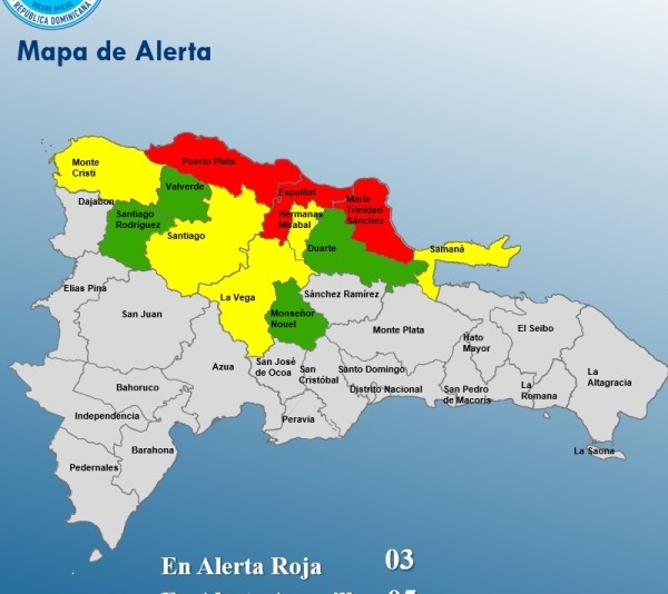 COE met en alerte rouge trois provinces en raison des pluies intenses