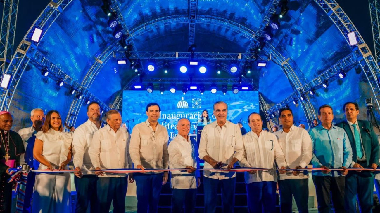 Inauguration de l'Amphithéâtre La Gaviota à Ciudad Juan Bosch par le Président Abinader
