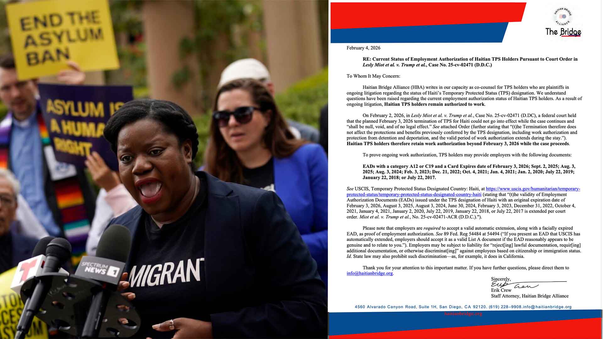 Outil disponible pour les détenteurs de TPS afin de prouver leur statut légal au travail et pour les véhicules motorisés