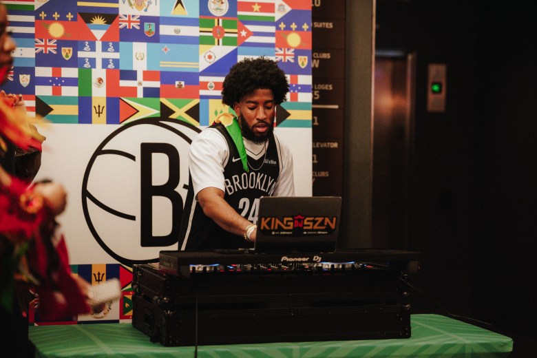 Caribbean culture features during the West Indian Carnival-themed night at Barclays Center in Brooklyn on Tuesday, March 10, 2026. Credit: Brooklyn Sports & Entertainment