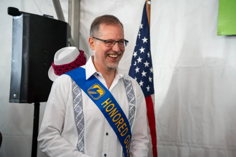 Le président du Borough de Manhattan, Mark Levine, assiste au petit-déjeuner VIP annuel de WIADCA en tant qu’invité d’honneur. Photo par Fredner Caimite / The Haitian Times.