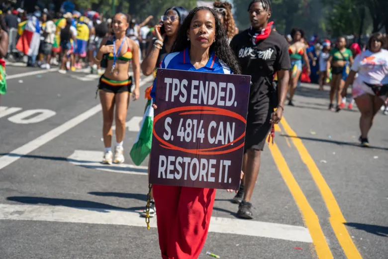 City Councilwoman Rita Joseph marches during the West Indian Day Parade in Brooklyn, N.Y., Sept. 7, 2026. Photo by Fredner Cayemitte for The Haitian Times.